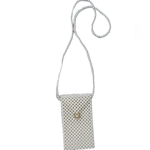 Pearl Phone Crossbody With Gold‎ Accent Closure